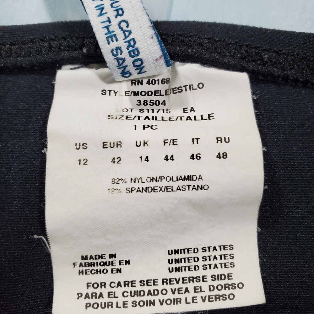 SOLD ECO SWIM Swimsuit Bikini Bottom Sz 12 black - Picture 8 of 8